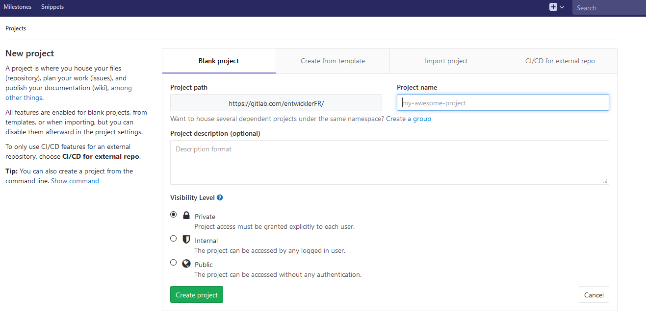 Git - GitLab Pages - Ent Wickler Blog